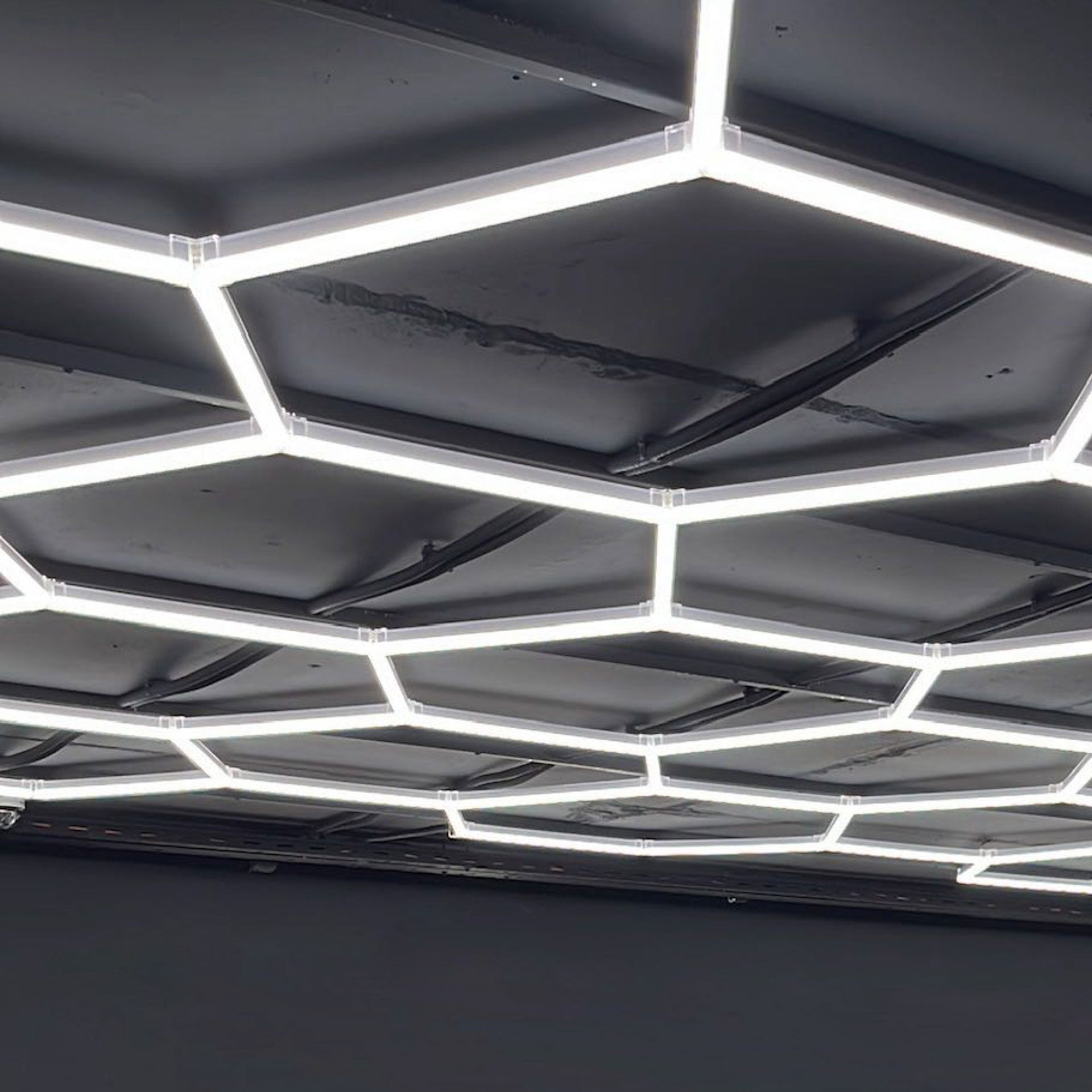 Luminario Kit de iluminación LED para formar panel hexagonal y marco
