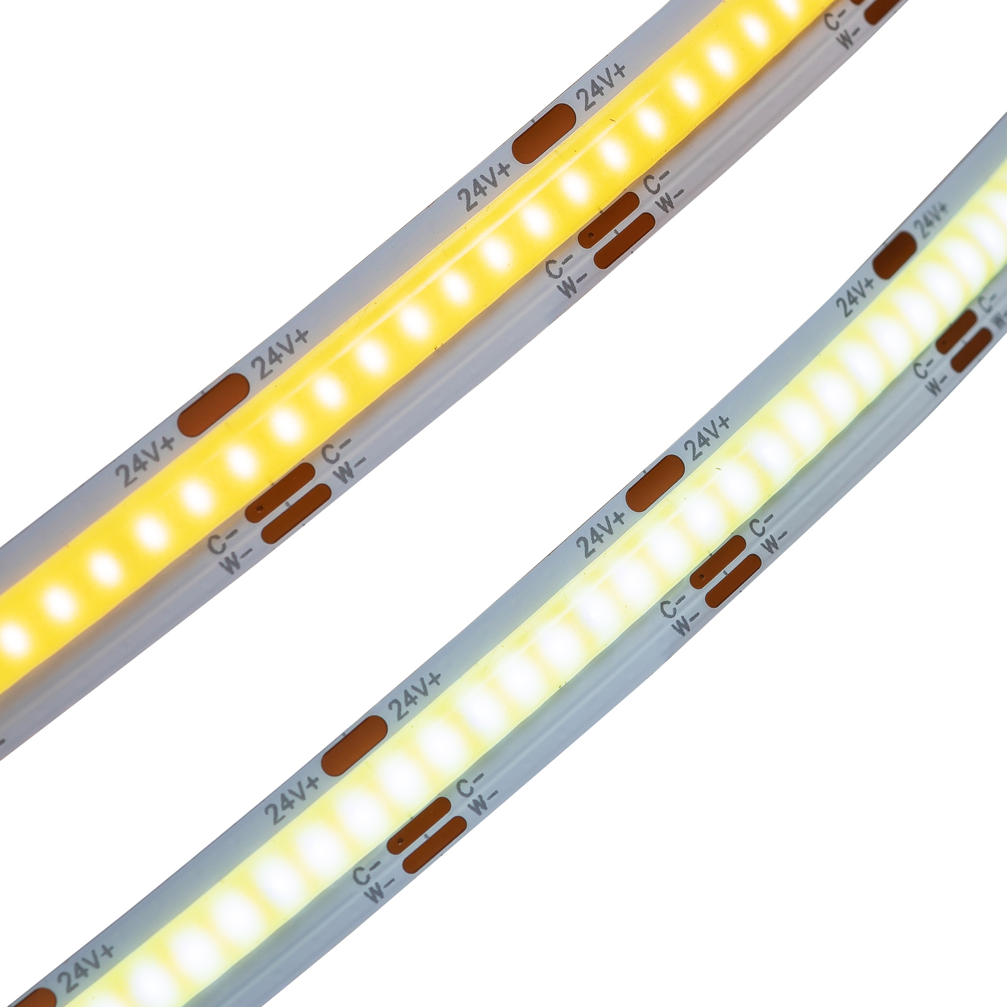 TIRA FLEXIBLE, 608 LEDS POR METRO, LED COB, INTERIOR. DUAL