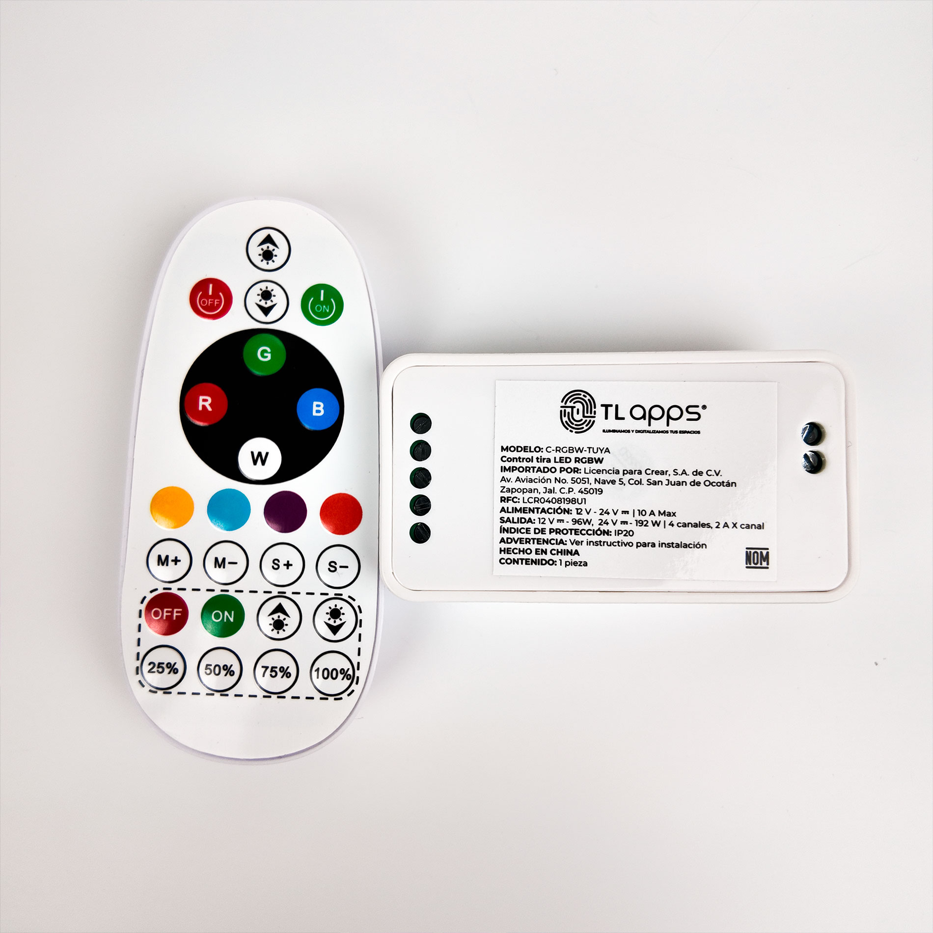 CONTROL TIRA LED RGBW