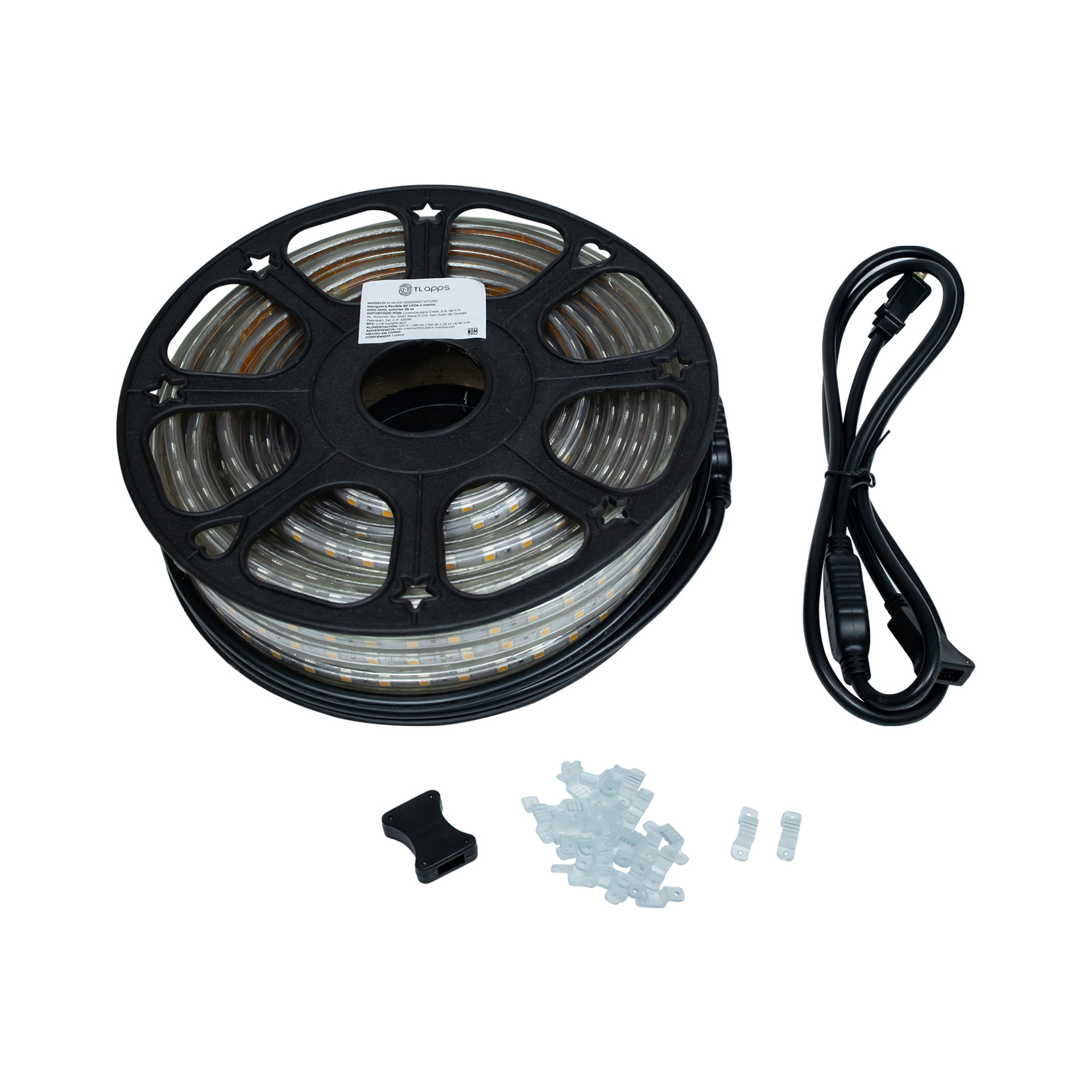 Manguera Flexible 60 Leds X Metro, 5050 SMD, Exterior 25 M